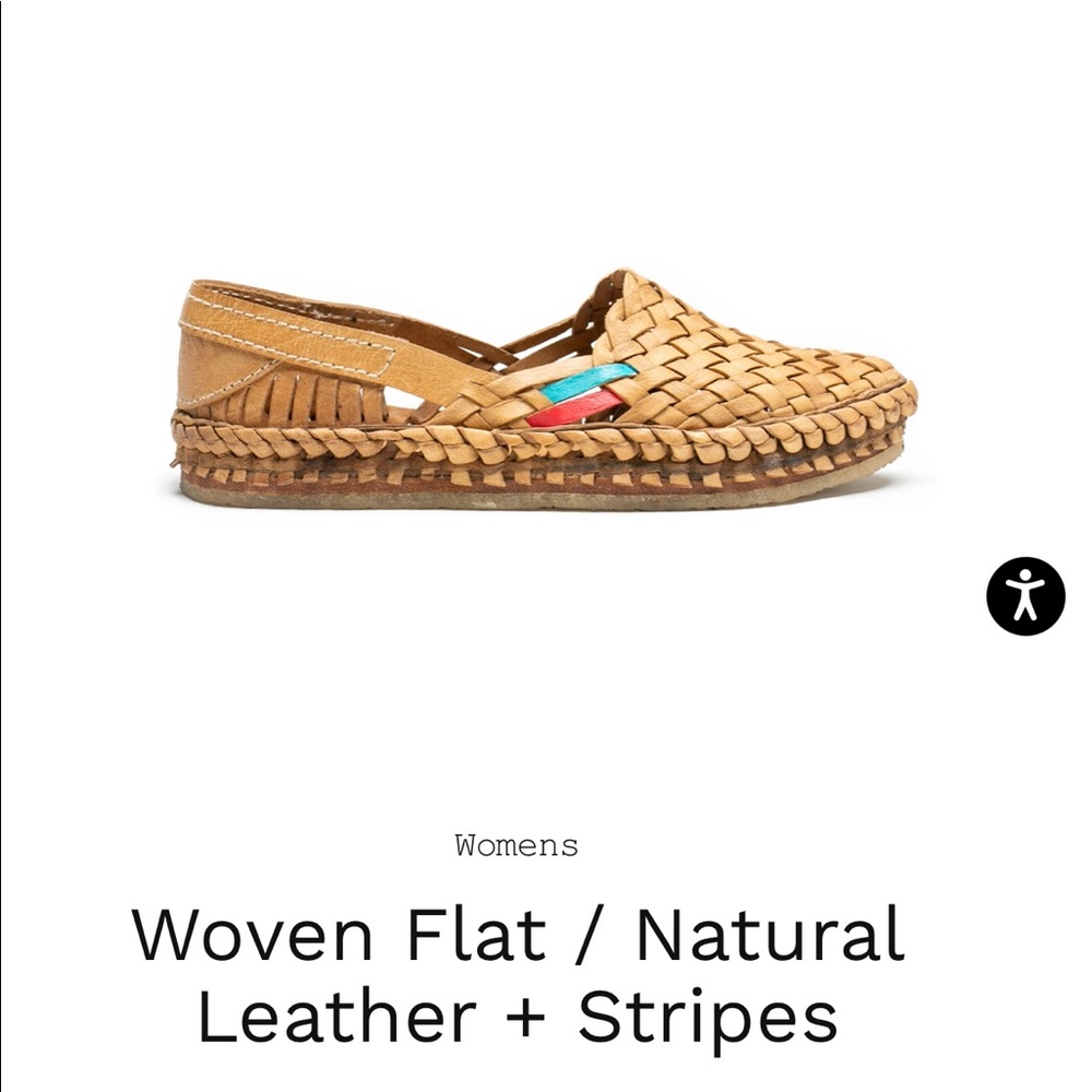 Mohinders Natural Woven Flat Slides